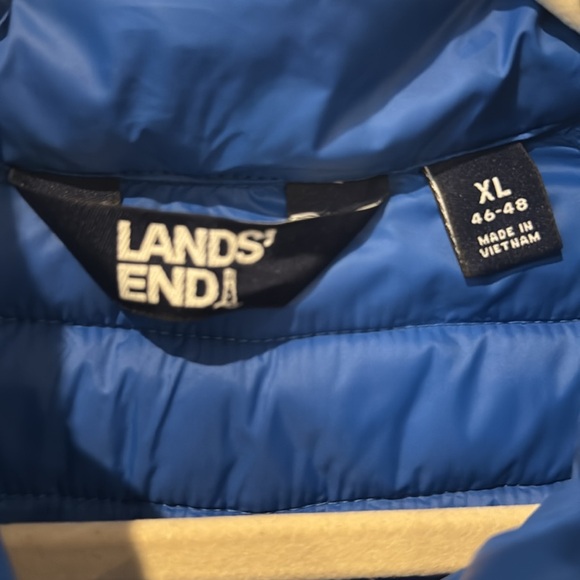 Lands end vest mens size xl blue puffer‎ outdoors activewear - Picture 4 of 6